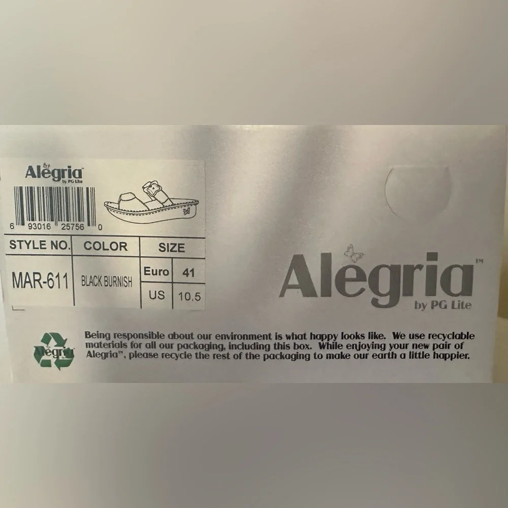 EUC VTG Algeria Verona Black Leather Sandals MAR-611A Sz 10.5/41 w/Original Box - Picture 7 of 8